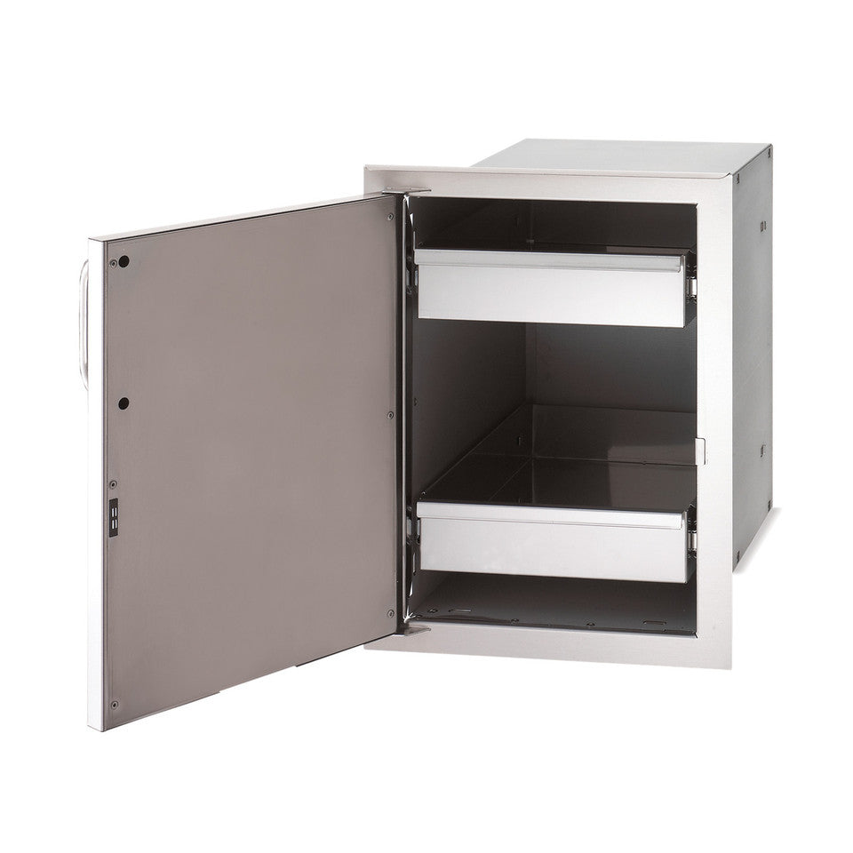 Fire Magic Select 14-Inch Enclosed Cabinet Storage With Drawers