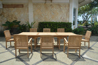 Thumbnail for Anderson Teak Bahama Stackable Sahara 9-Piece Rectangular Dining Set A