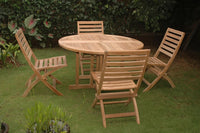 Thumbnail for Anderson Teak Andrew Butterfly Folding 5-Pieces Dining Set