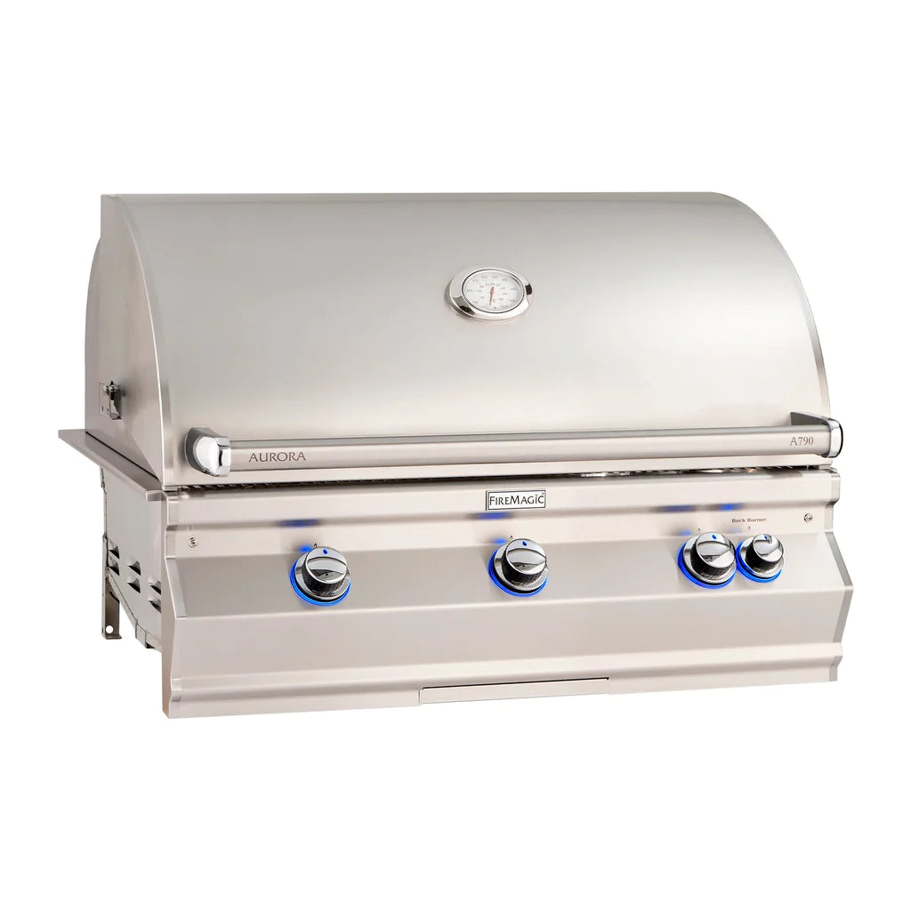 Fire Magic Aurora A790I 36-Inch Built-In Grill w/ One Infrared Burner And Analog Thermometer