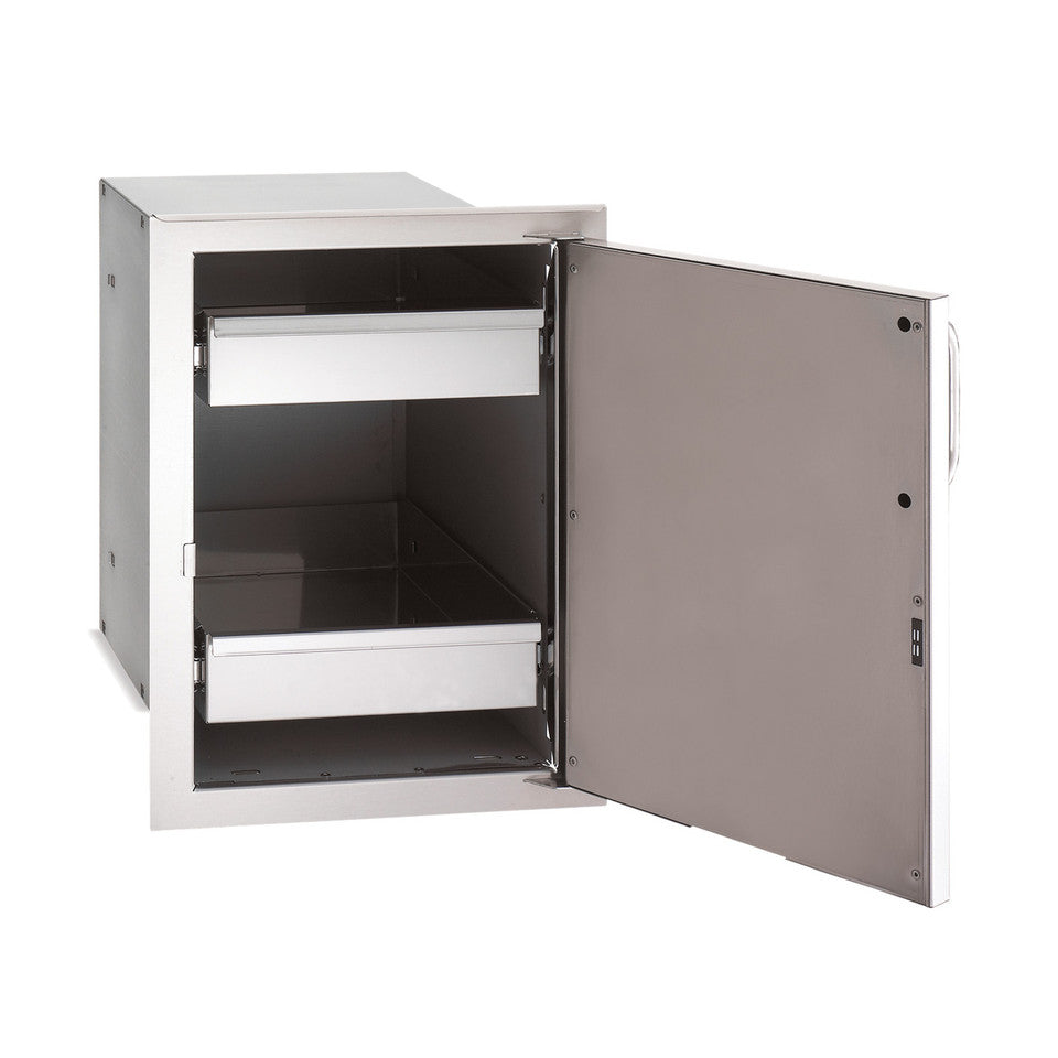 Fire Magic Select 14-Inch Enclosed Cabinet Storage With Drawers