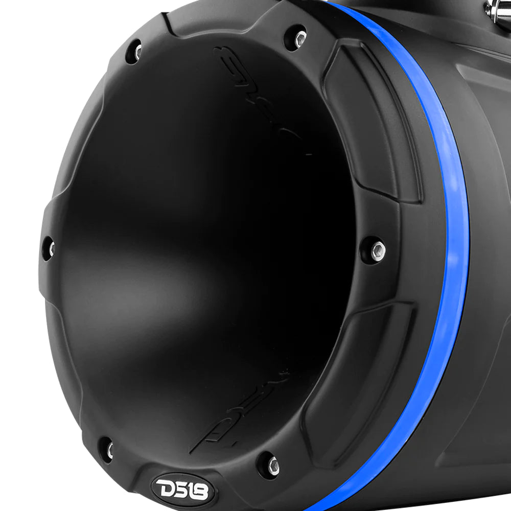 DS18 Hydro 7" Wakeboard Pod Tower 900W Black Speakers w/ RGB & 1.75" Driver