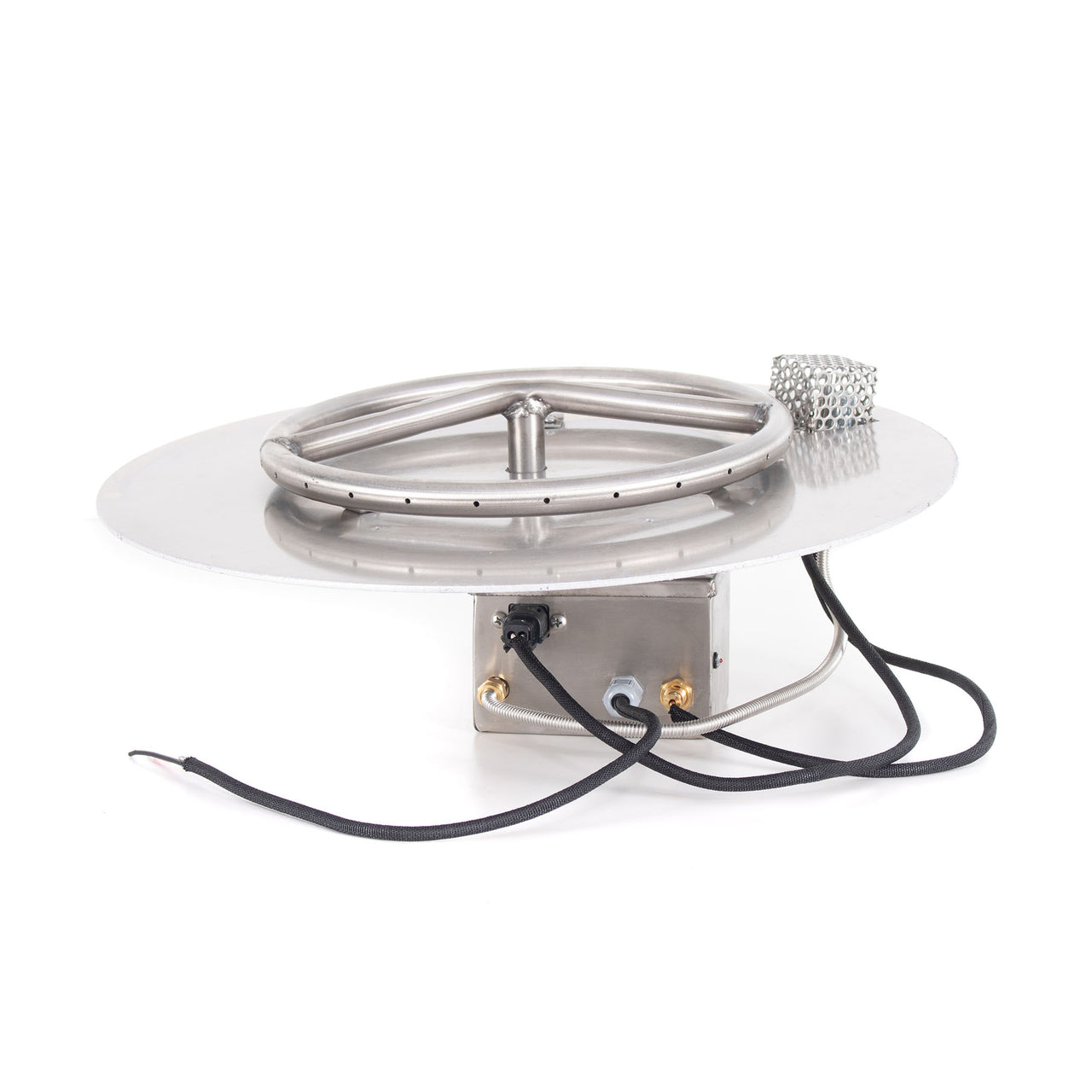 The Outdoor Plus 30" Round Flat Pan and 24" Stainless Steel Round Burner Kit