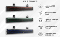 Thumbnail for DS18 Hydro 2-Way Sound Bar Speaker System w/ RGB Lights