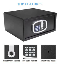 Thumbnail for BARSKA Biometric Digital Keypad Security Safe with Interior Lights