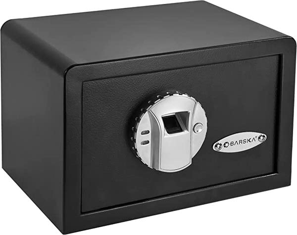 BARSKA Compact Biometric Security Safe with Fingerprint Lock