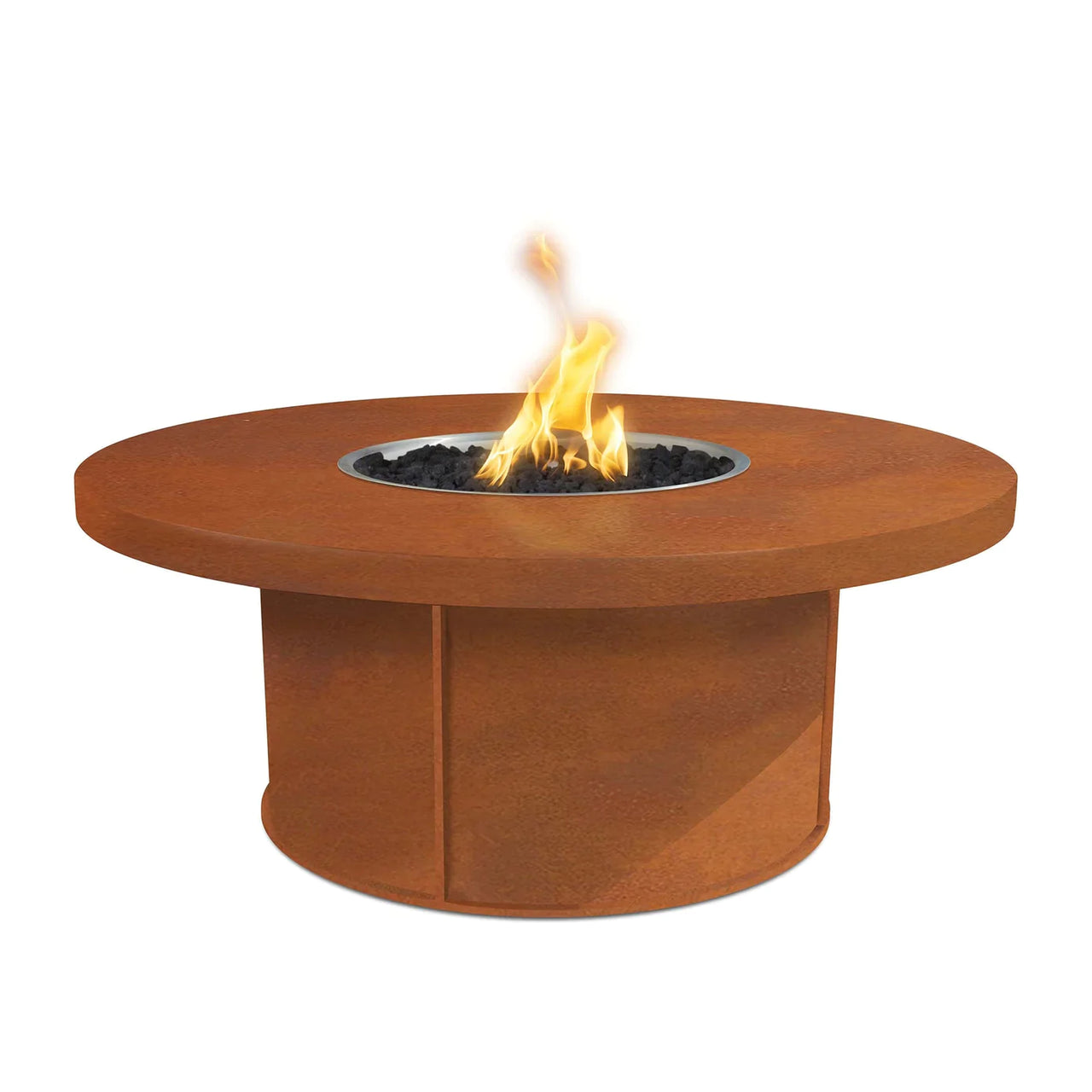 The Outdoor Plus 48" Round Mabel Corten Steel Fire Table