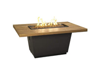 Thumbnail for American Fyre Designs Cosmopolitan Rectangle Reclaimed Wood Fire Table - 54