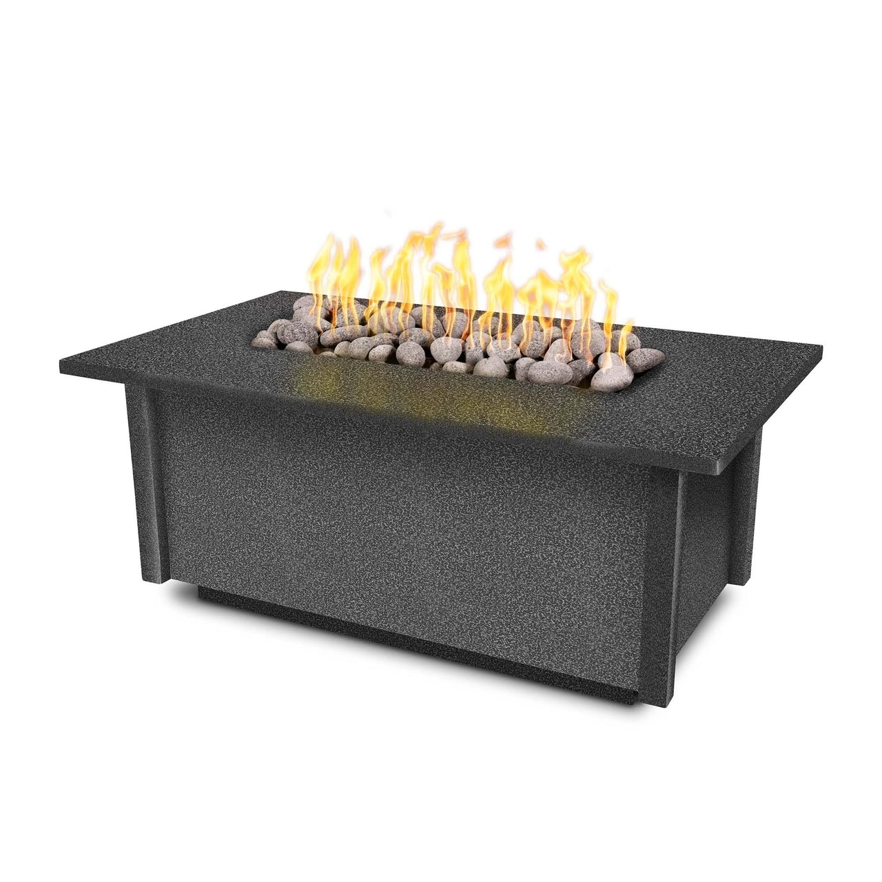 The Outdoor Plus 60" Salinas Hammered Copper Rectangular Fire Table