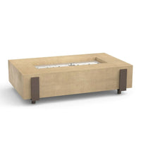 Thumbnail for American Fyre Designs Iron Saddle Rectangle Concrete Fire Table - 60