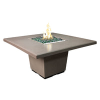 Thumbnail for American Fyre Designs Cosmopolitan Square Concrete Dining Fire Table - 60