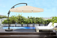 Thumbnail for Sun Garden Traditional Cantilever Patio Umbrella With Base 11.5C'